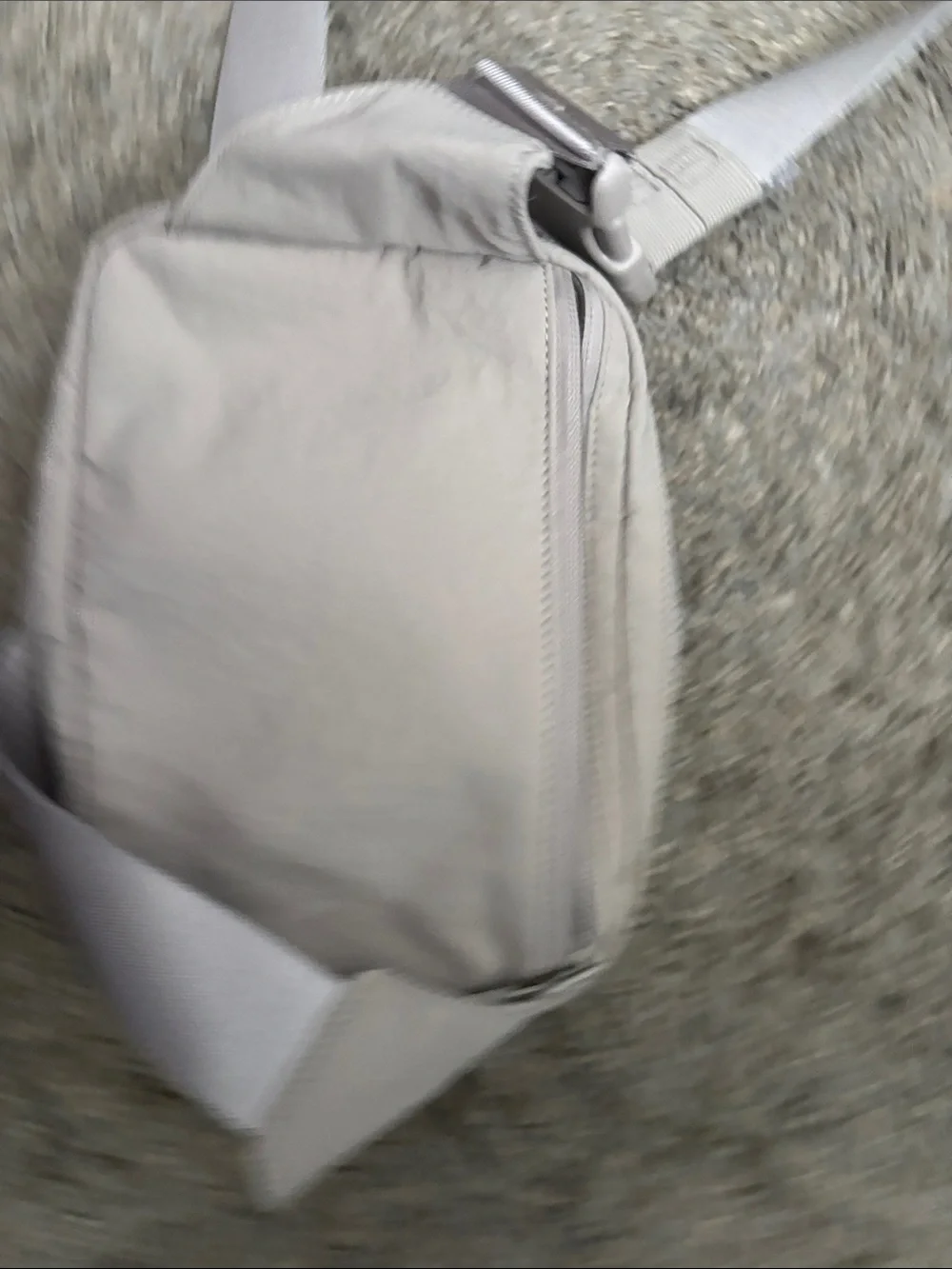 lululemon athletica Light Gray Crossbody Sling Bag